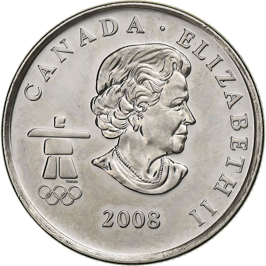 Canada | 25 Cents Coin | Nickel plated steel | Figure skating | KM:766 | 2008