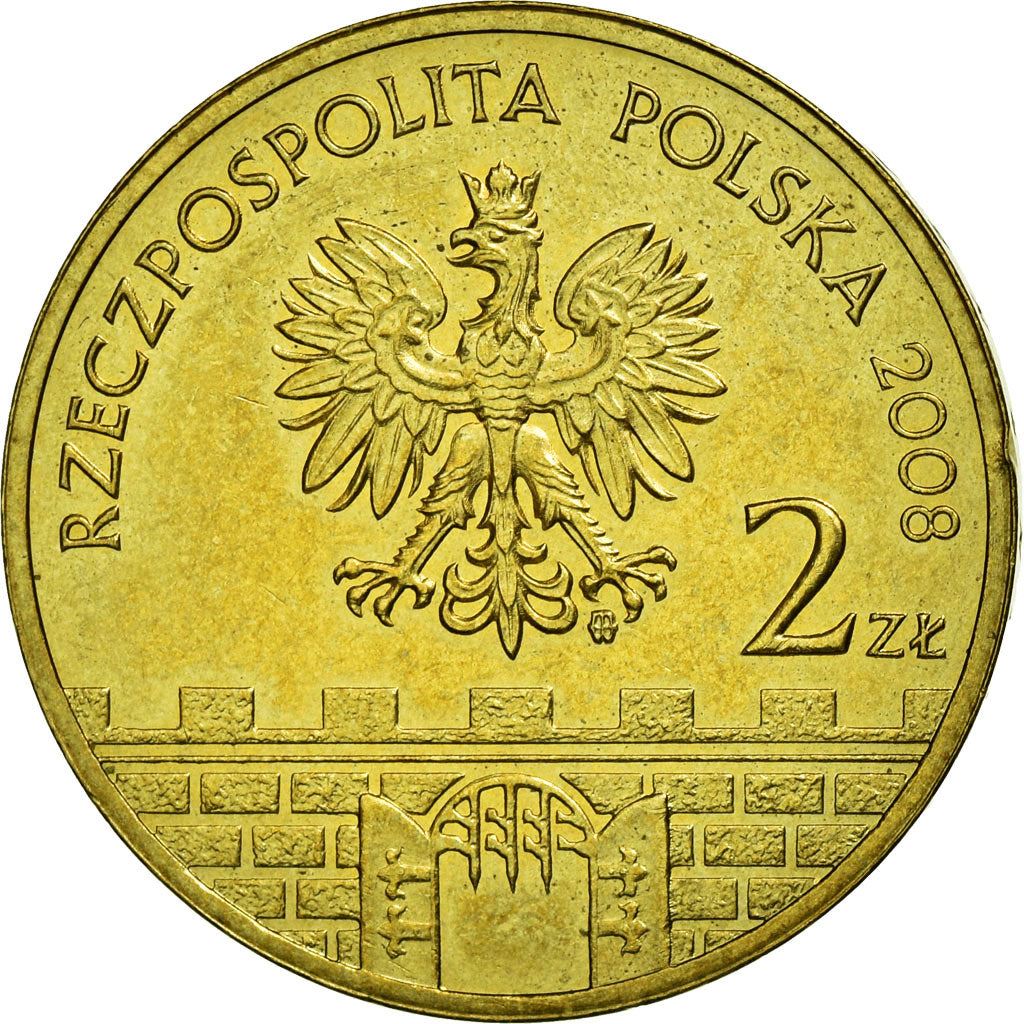 Poland | 2 Zlotys Coin | Piotrków Trybunalski | Y:628 | 2008