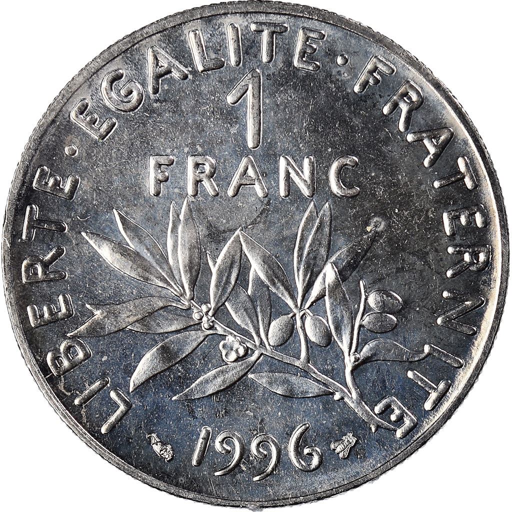French 1 Franc Coin | Signature D'AP. O.ROTY | proof | KM925.2 | France | 1991 - 2001