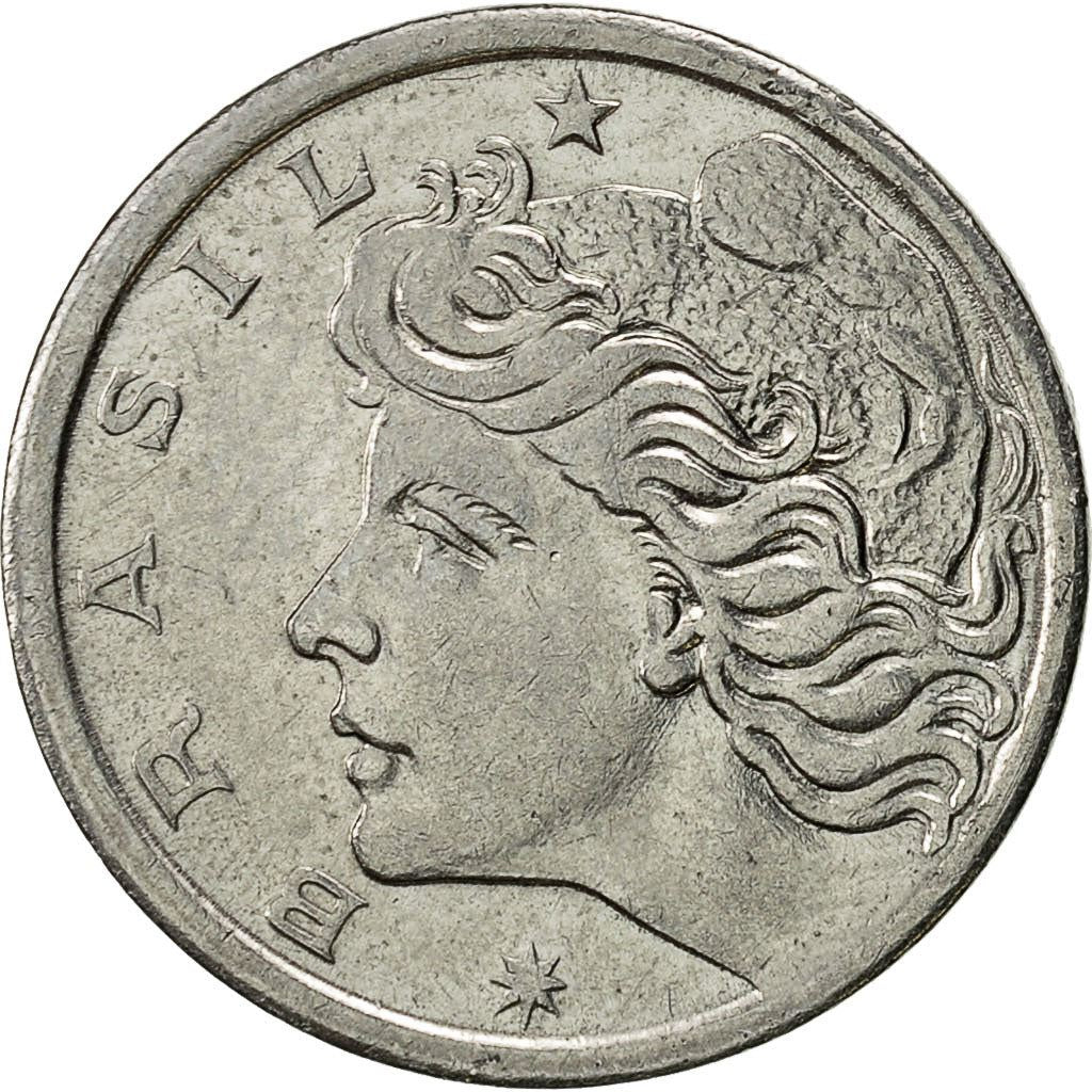 Brazil | 2 Centavos Coin | Effigy | Km:576.1 | 1967