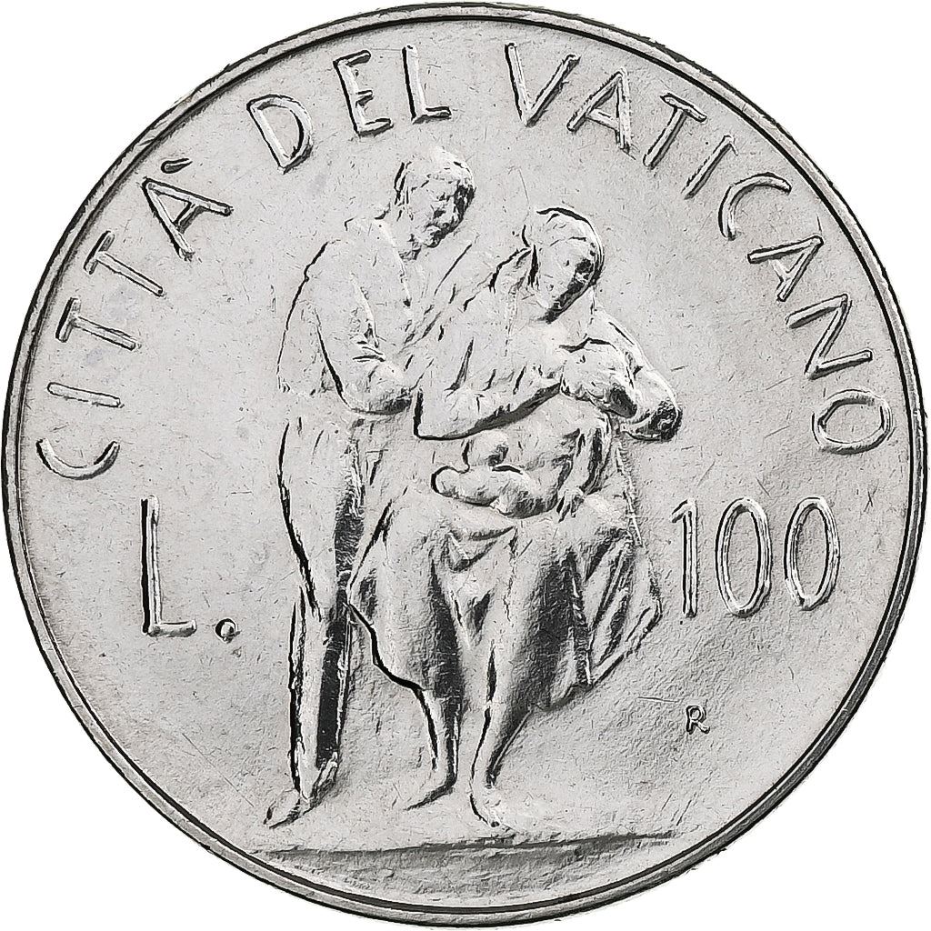 Vatican City | 100 Lire Coin | Family | Km:164 | 1982