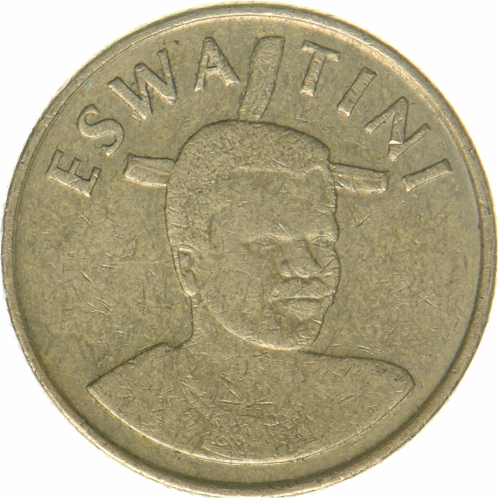 Regno di Eswatini | 1 moneta Lilangeni | Re Mswati III | Km:72 | 2018 - 2021