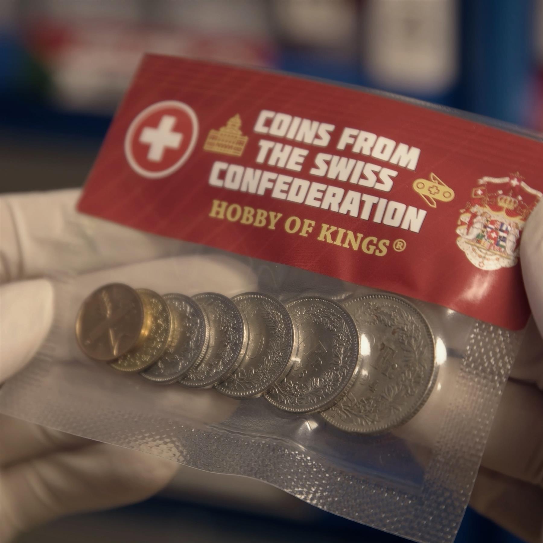 Swiss 7 Coin Set 1 5 10 20 Rappen 1/2 1 2 Francs | Wheat | Libertas |