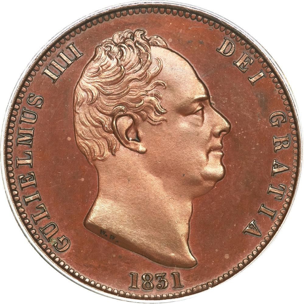 United Kingdom 1/2 Penny Coin | William IV | 1831 - 1837