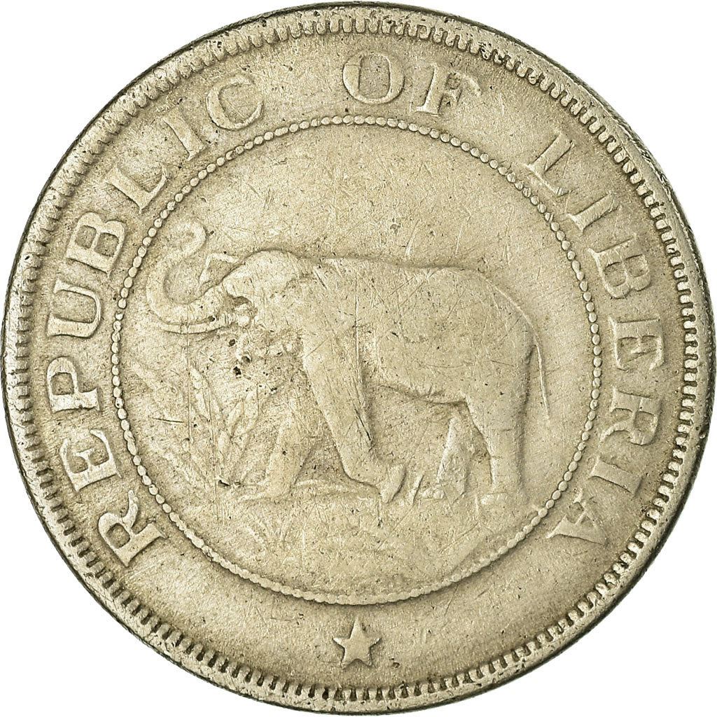 Liberia | 2 Cents Coin | Elephant | Km:12A | 1941 - 1978