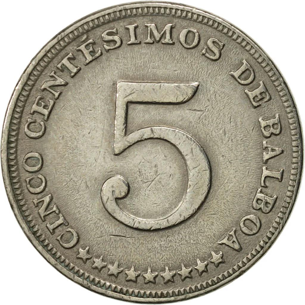 Panama 5 Centesimos | KM23 | 1961 - 1993