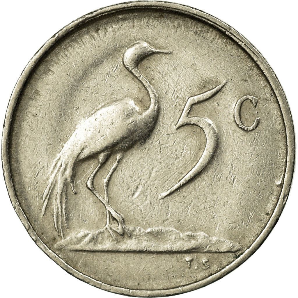 South Africa 5 Cents Coin | Nicolaas J. Diederichs | KM100 | 1979