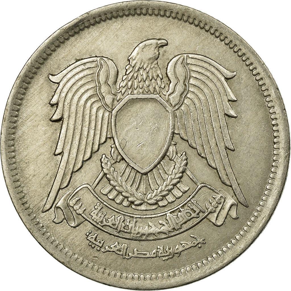 Egypt | 10 Milliemes Coin | Hawk of Quraish | Km:A426 | 1972
