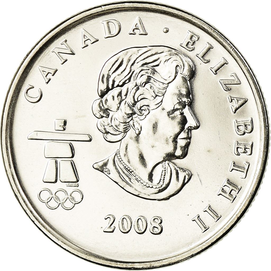 Canada | 25 Cents Coin | Nickel plated steel | Snowboarding | KM:768 | 2008