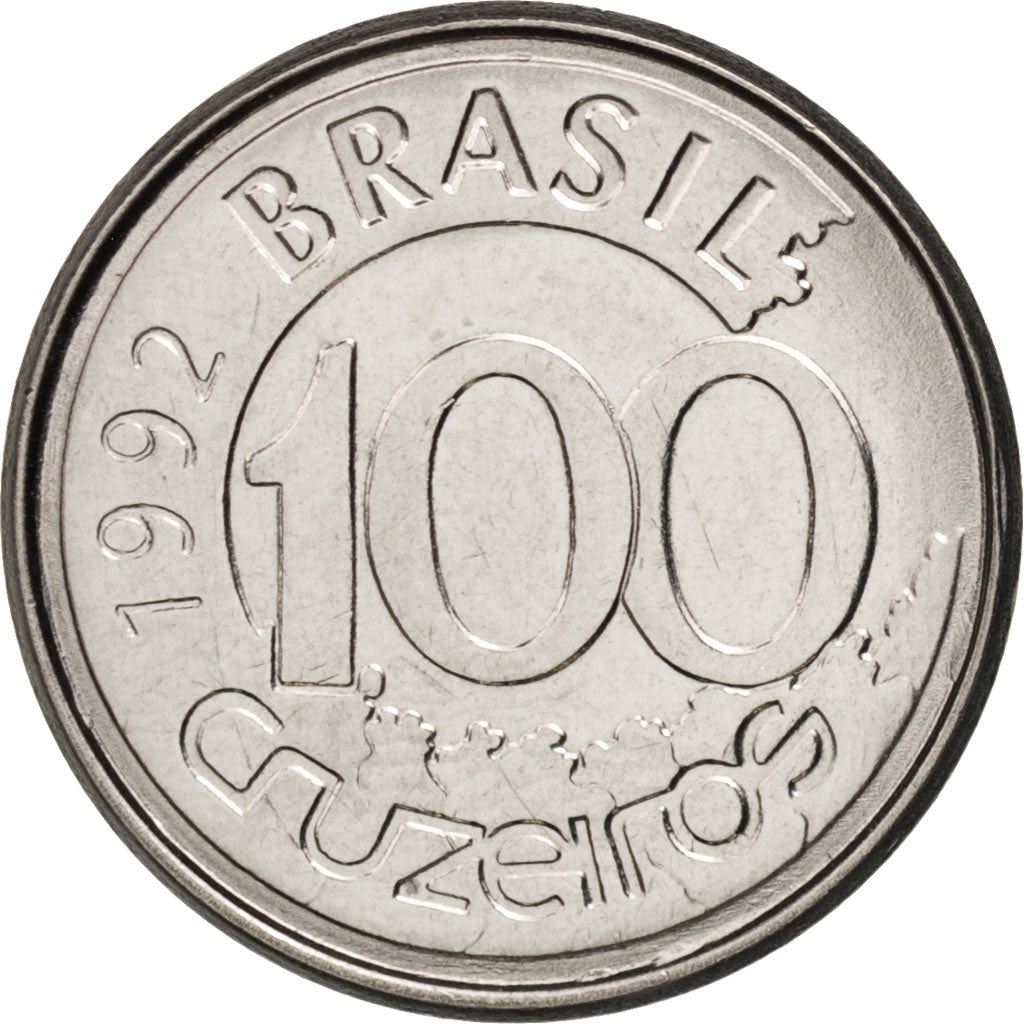 Brazil | 100 Cruzeiros Coin | Manatee | Km:623 | 1992 - 1993
