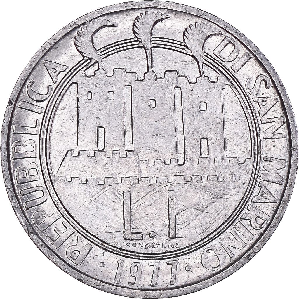 San Marino | 1 Lira Coin | FAO | Km:63 | 1977