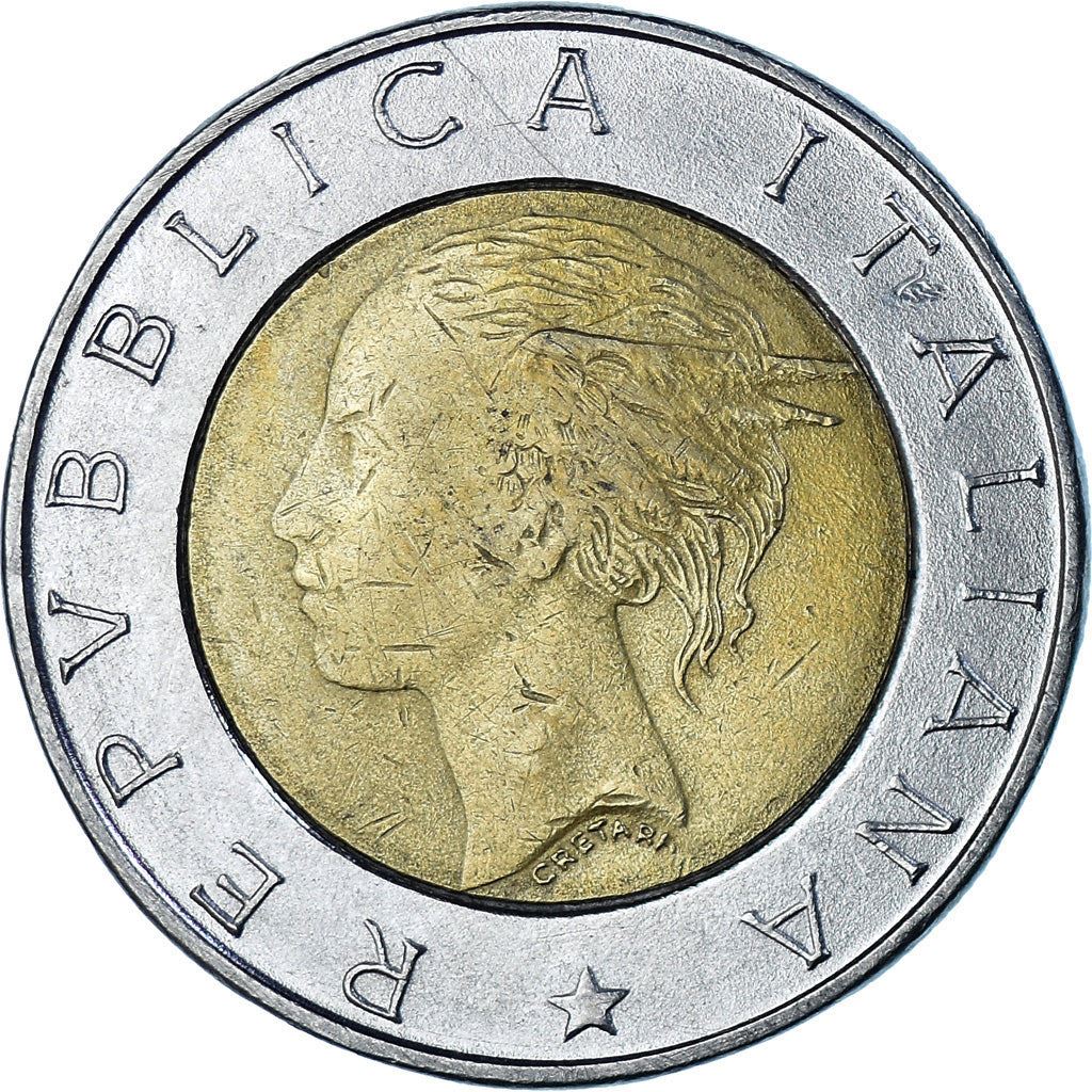 Italy | 500 Lire Coin | Institute of Statistics | Km:181 | 1996