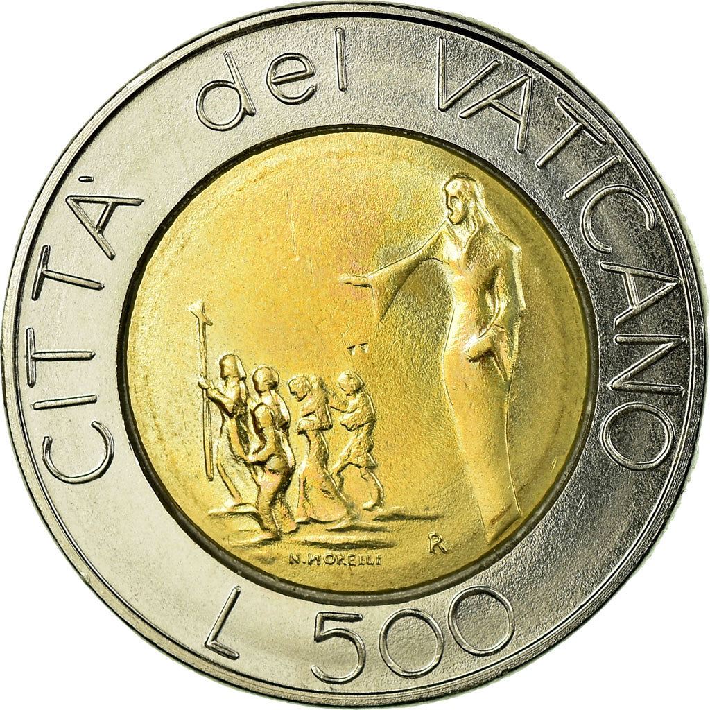 Vatican City | 500 Lire Coin | John Paul II | Km:233 | 1991