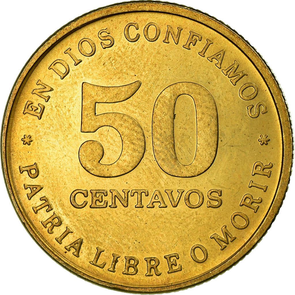 Nicaragua 50 Centavos Coin | Panama Hat | KM58 | 1987