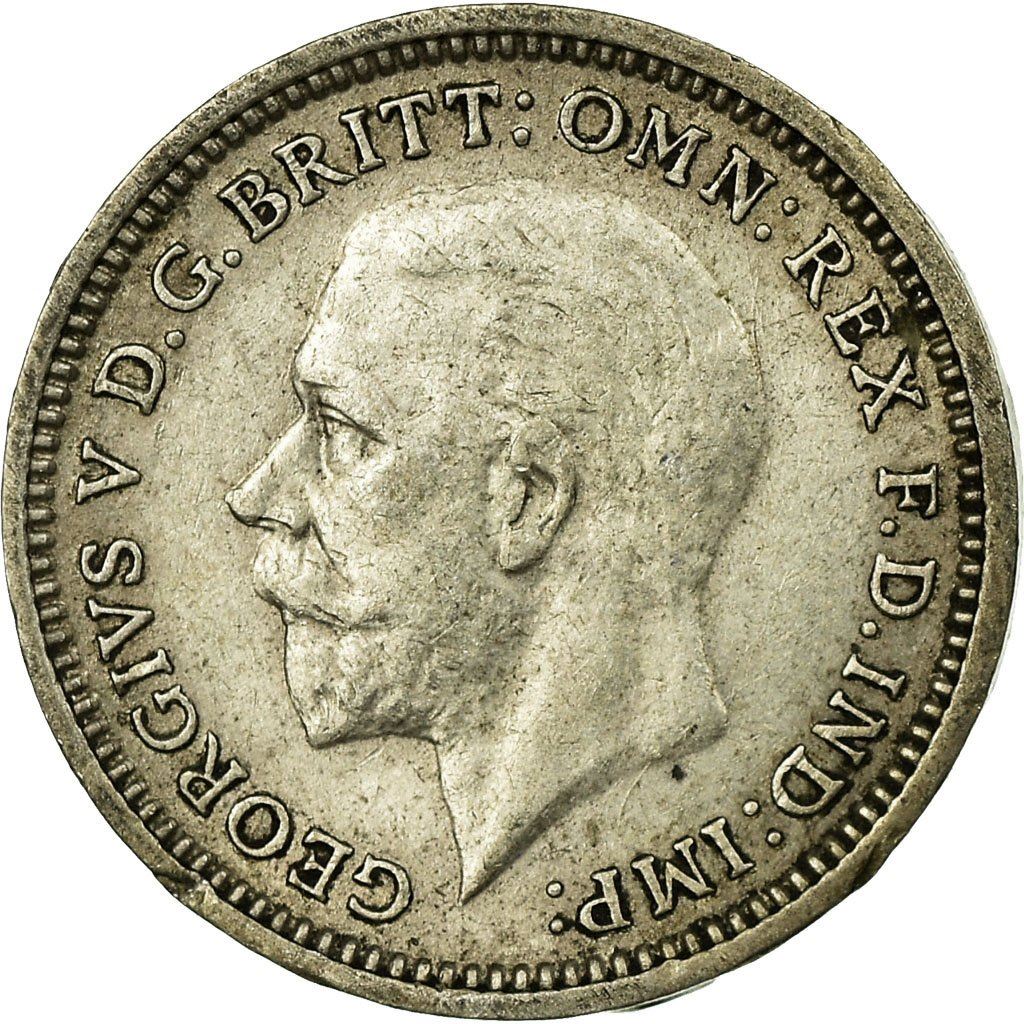 United Kingdom | 3 Pence Coin | George V | KM:831 | 1927 - 1936
