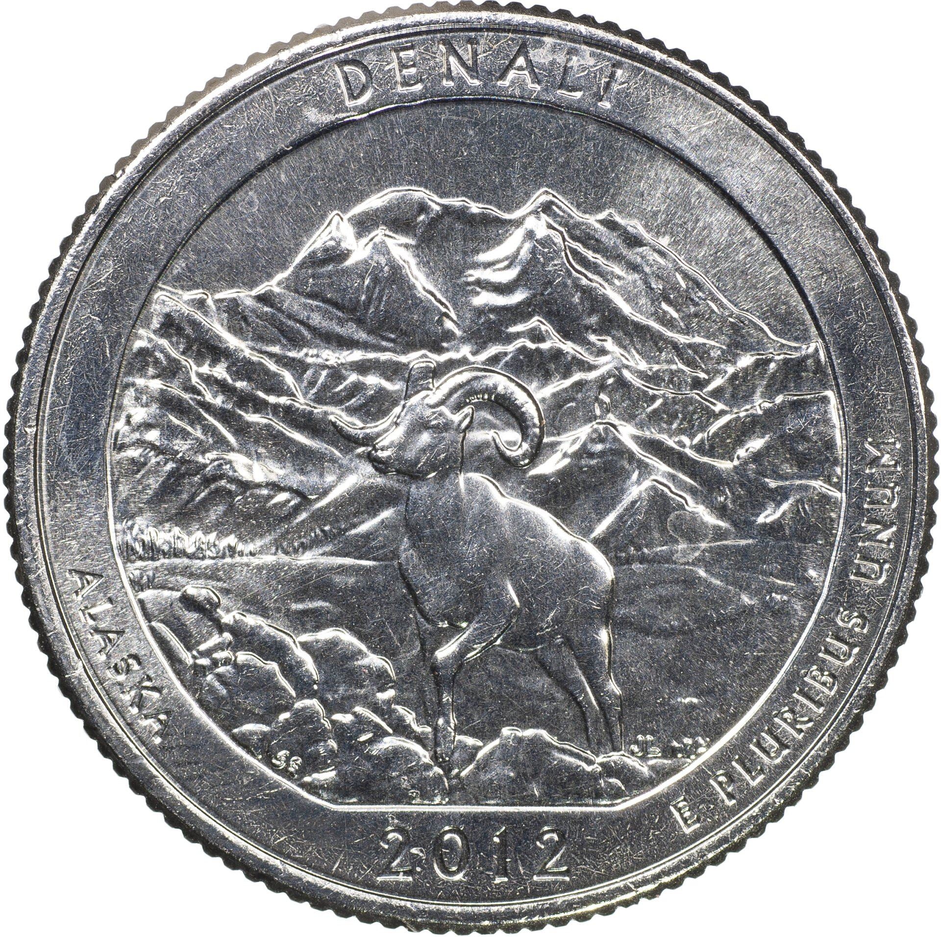 United States | 1/4 Dollar Coin | Denali National Park | Km:523 | 2012