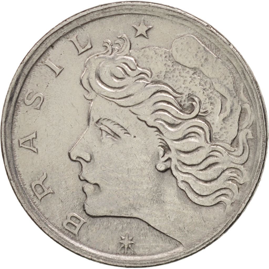 Brazil | 2 Centavos Coin | Effigy | Km:576.1 | 1967