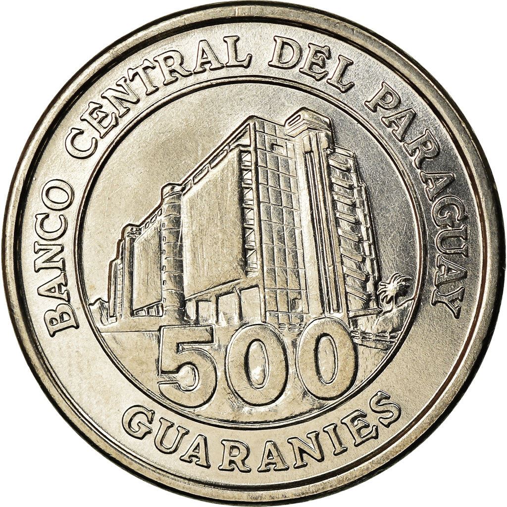 Paraguay | 500 Guaranies Coin | Bernardino Caballero | Km:195A | 2006 - 2019
