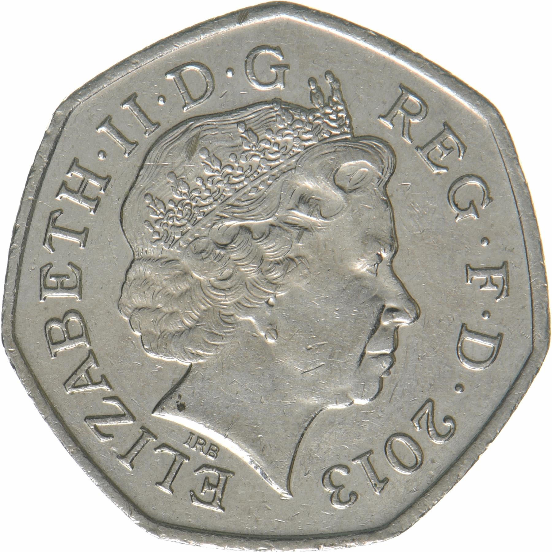 United Kingdom | 50 Pence Coin | Christopher Ironside | KM:1246 | 2013