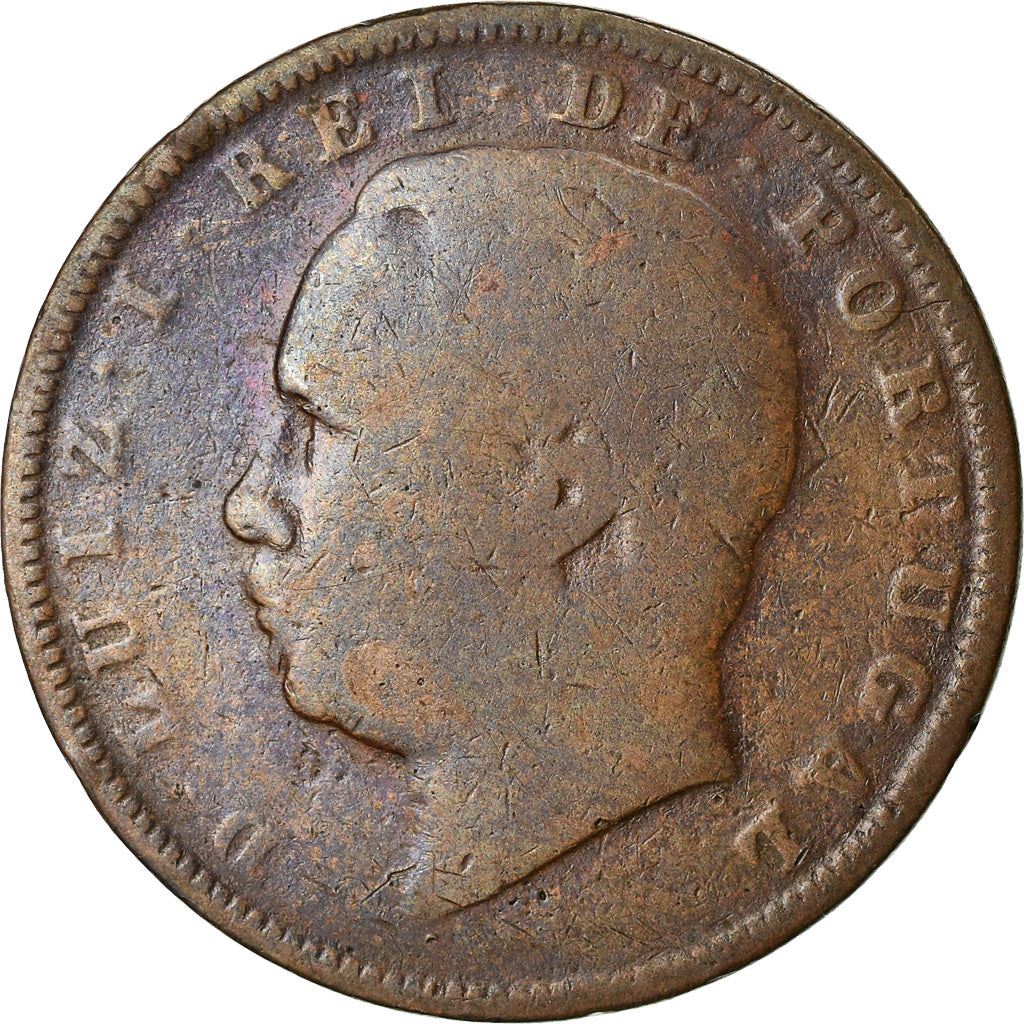 Portugal | 10 Reis Mønt | Luíz I | Km:526 | 1882 - 1886