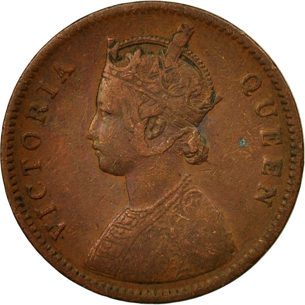 India - British | 1/4 Anna Coin | Queen Victoria | Km:467 | 1862 - 1876