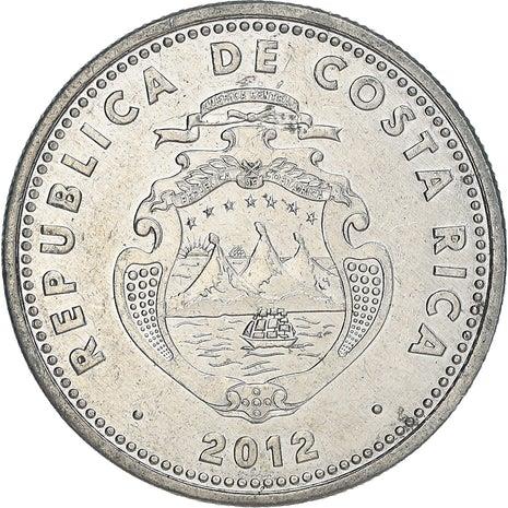 Costa Rica 10 Colones Coin | Stars | Volcno | Ship | Sun | UC1 | 2012