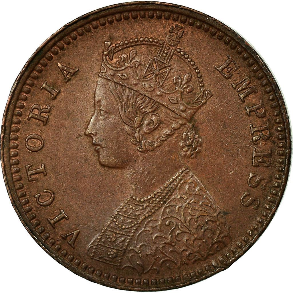 India - British | 1/12 Anna Coin | Queen Victoria | Km:483 | 1877 - 1901