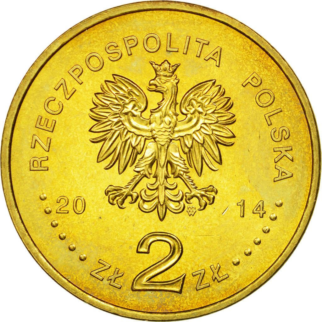 Poland | 2 Zlotys Coin | Team Sochi 2014 | Y:893 | 2014