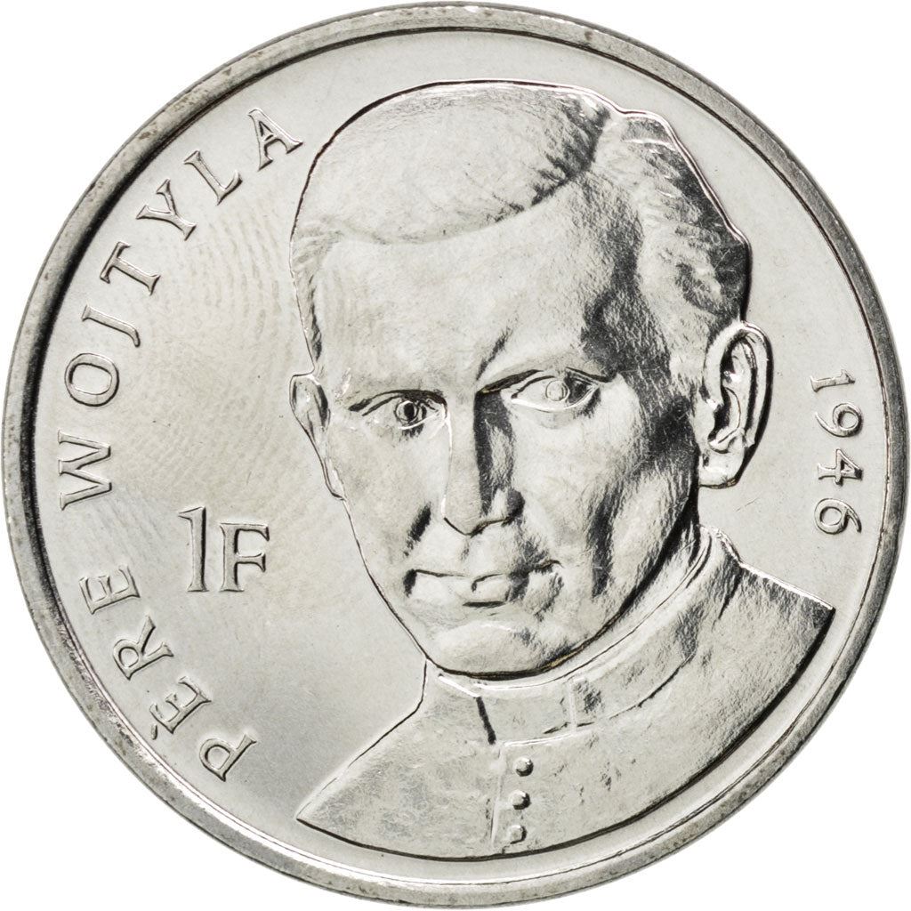 Democratic Republic of the Congo | 1 Franc Coin | Pope John Paul II | Km:156 | 2004