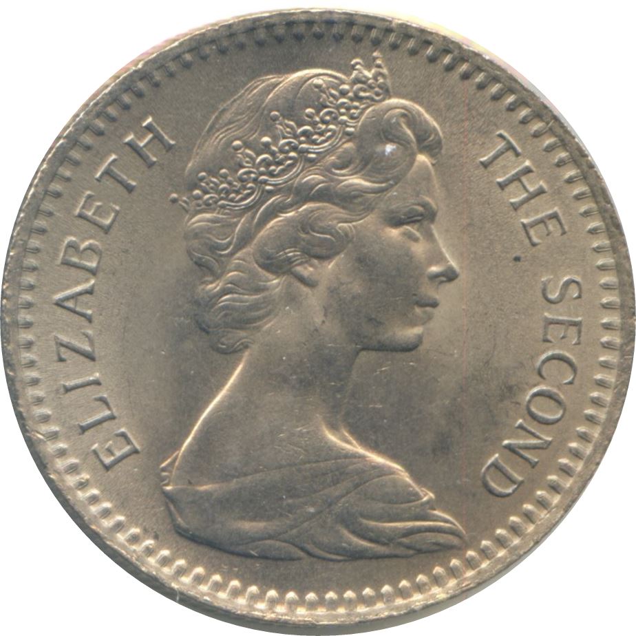 Rhodesia | 2 Shillings / 20 Cents Coin | Elizabeth II | Zimbabwe Bird | Km:3 | 1964
