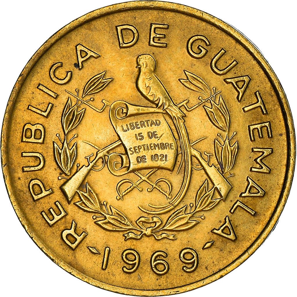 Guatemala | 1 Centavo Coin | Fray Bartolomé | Km:265 | 1965 - 1970
