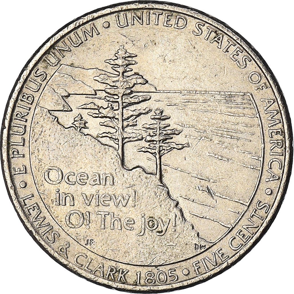 United States | 5 Cents Coin | Ocean View | Km:369 | 2005
