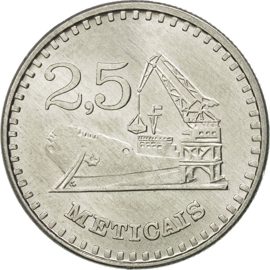 Mozambique 2,5 Meticais Coin | Ship | KM100 | 1980 - 1986