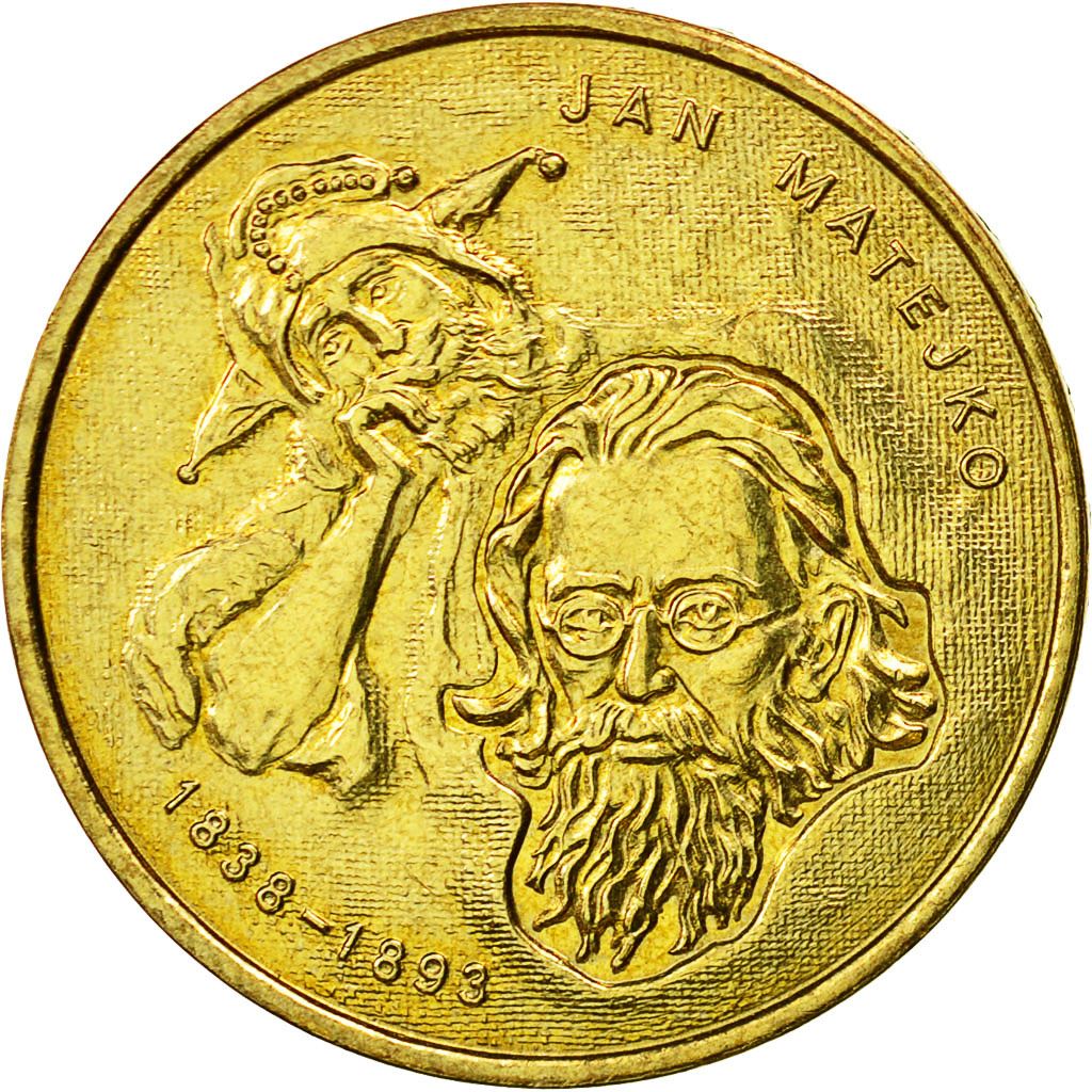 Poland | 2 Zlotys Coin | Jan Matejko | Y:444 | 2002