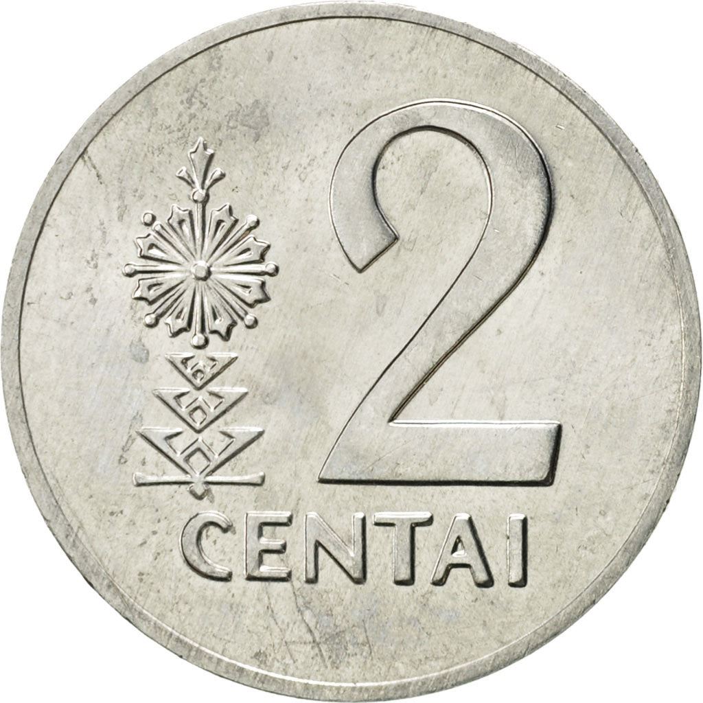 Lithuania | 2 Centai Coin | Aluminium | Horse or equine | KM:86 | 1991