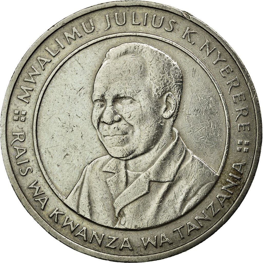 Tanzania | 10 Shilingi Coin | President J. K. Nyerere | Km:20 | 1987 - 1989