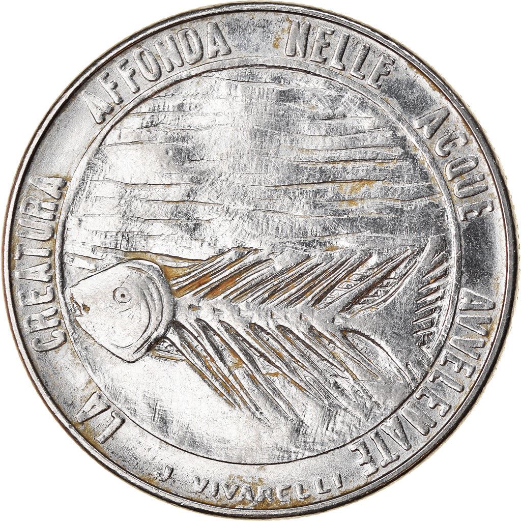 San Marino | 100 Lire Coin | Fish | Km:70 | 1977