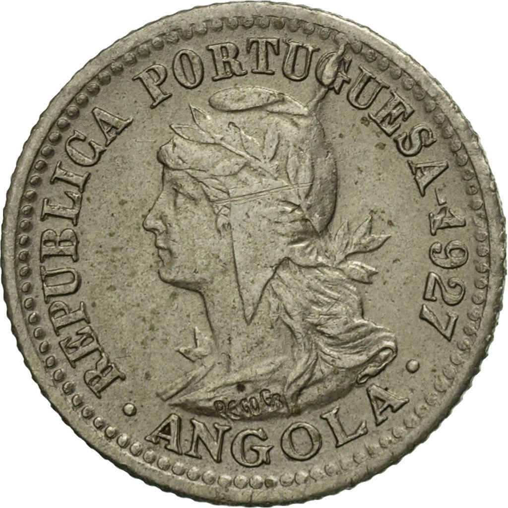 Angola | 5 Centavos / 1 Macuta Coin | Libertine | Km:66 | 1927