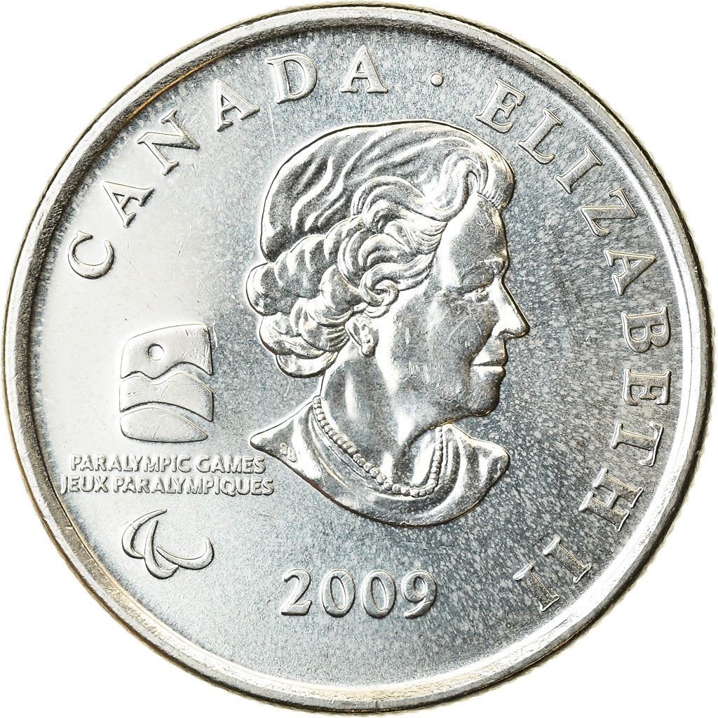 Canada | 25 Cents Coin | Nickel plated steel | Sledge Hockey | KM:952 | 2009