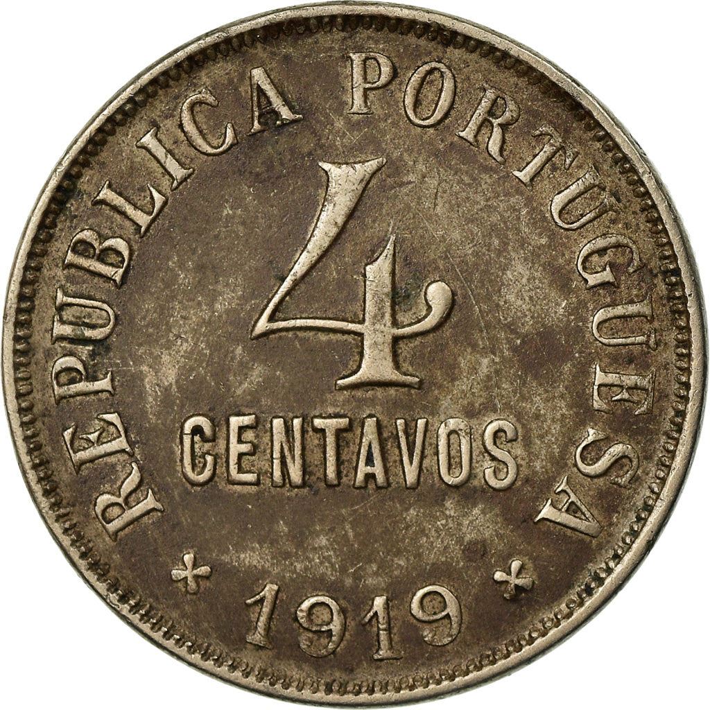 Portugal | 4 Centavos Coin | Copper-Nickel | Km:566 | 1917 - 1919