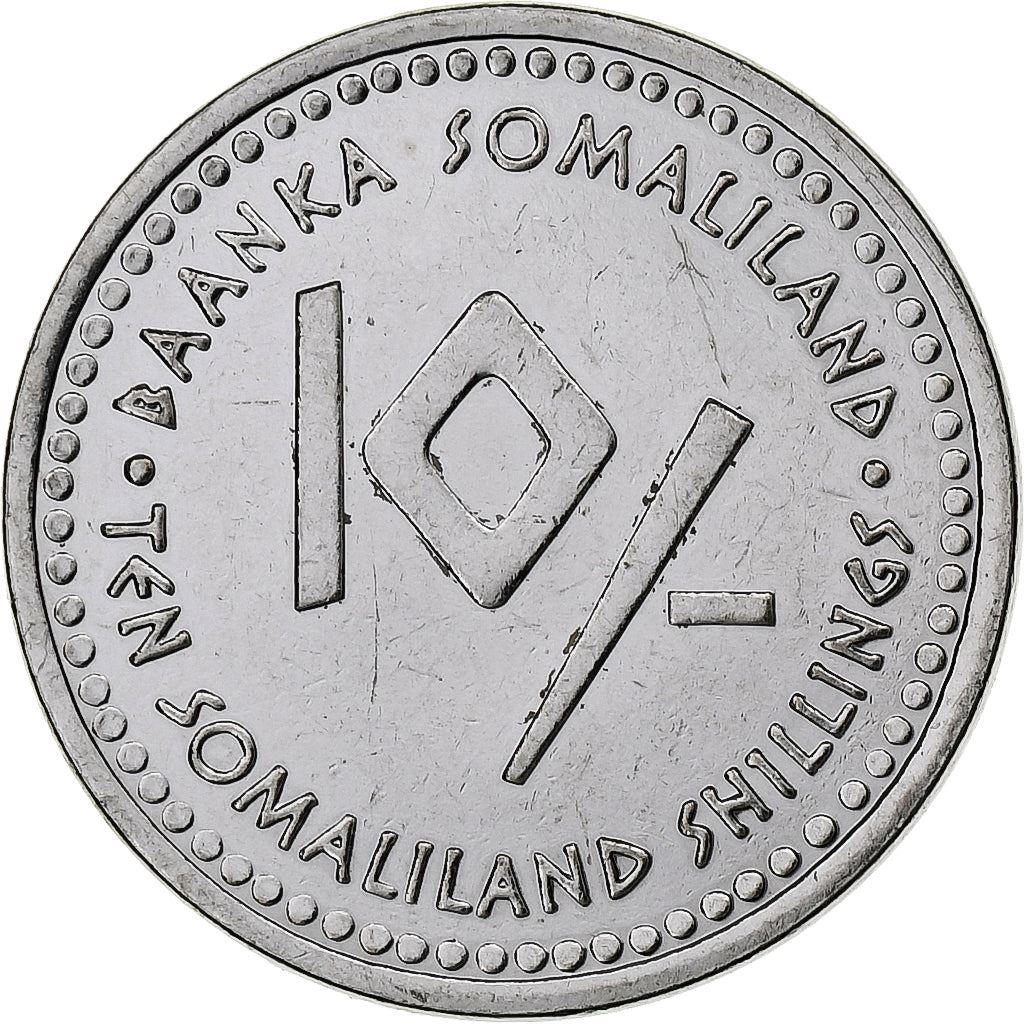 Somaliland | 10 shilling-mønt | Vandmanden | Rustfrit stål | KM:7 | 2006