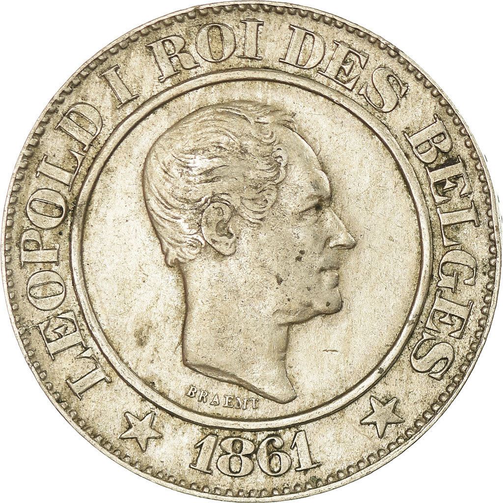 Belgian | 20 Centimes Coin | Leopold I | Lion | Star | KM20 | 1860 - 1861