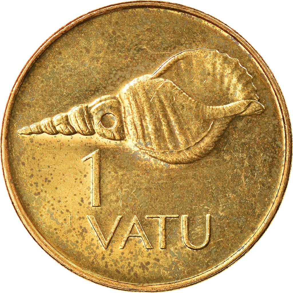 Vanuatu | 1 Vatu Coin | Melanesian Warrior | Triton Conch Shell | Km:3 | 1983 - 2002