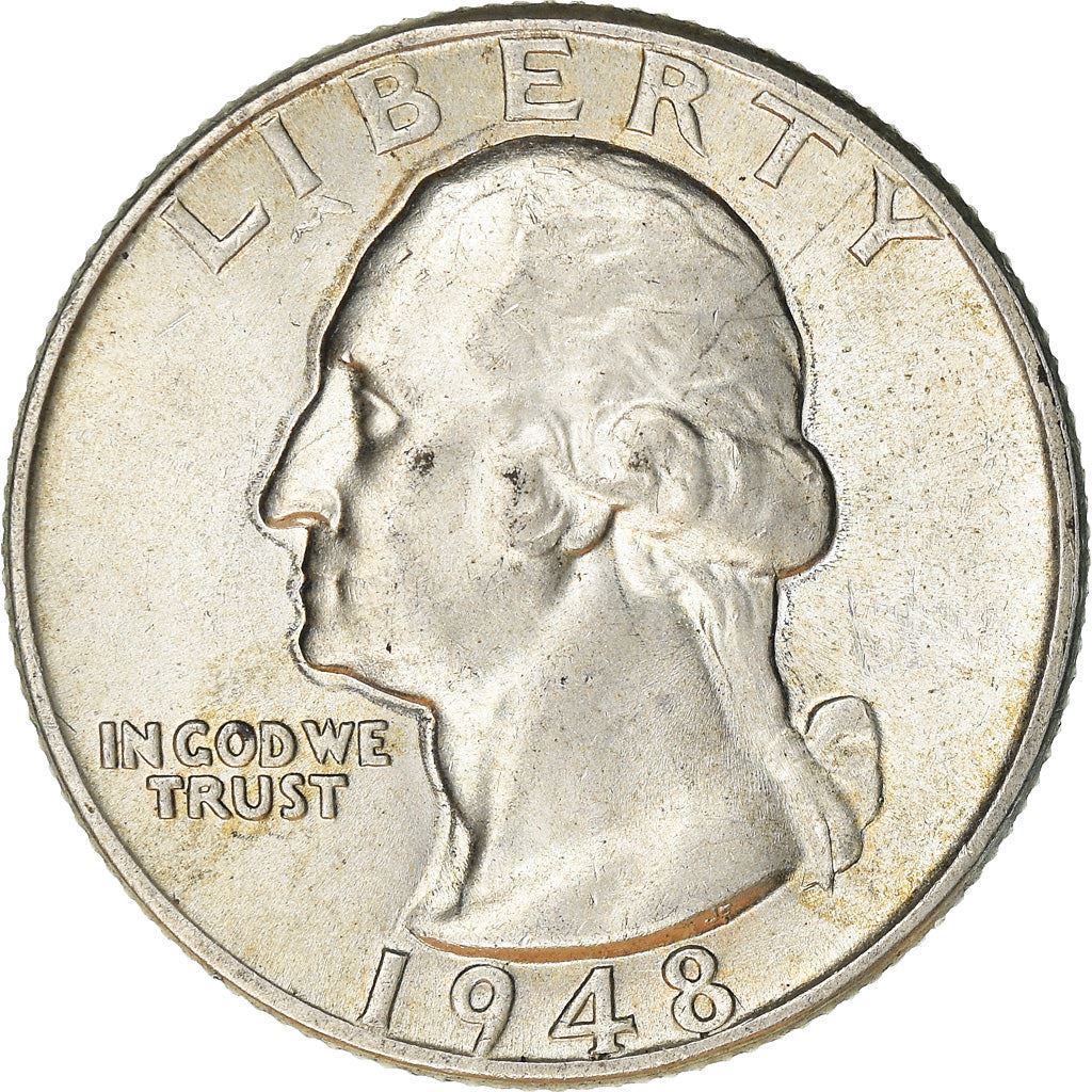 アメリカ合衆国 | 1/4ドル硬貨 | ジョージ・ワシントン | KM:164 | 1932年 - 1964年