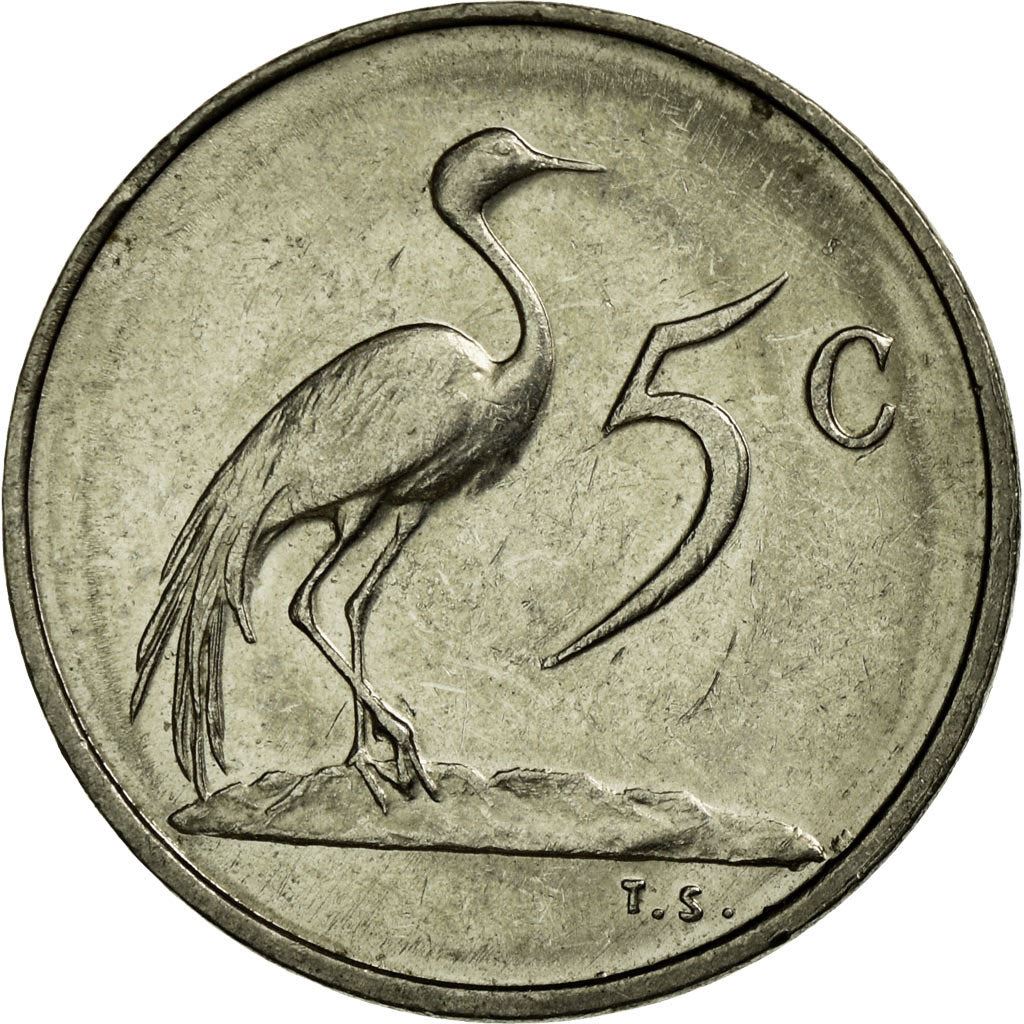 South Africa 5 Cents Coin | Nicolaas J. Diederichs | KM100 | 1979