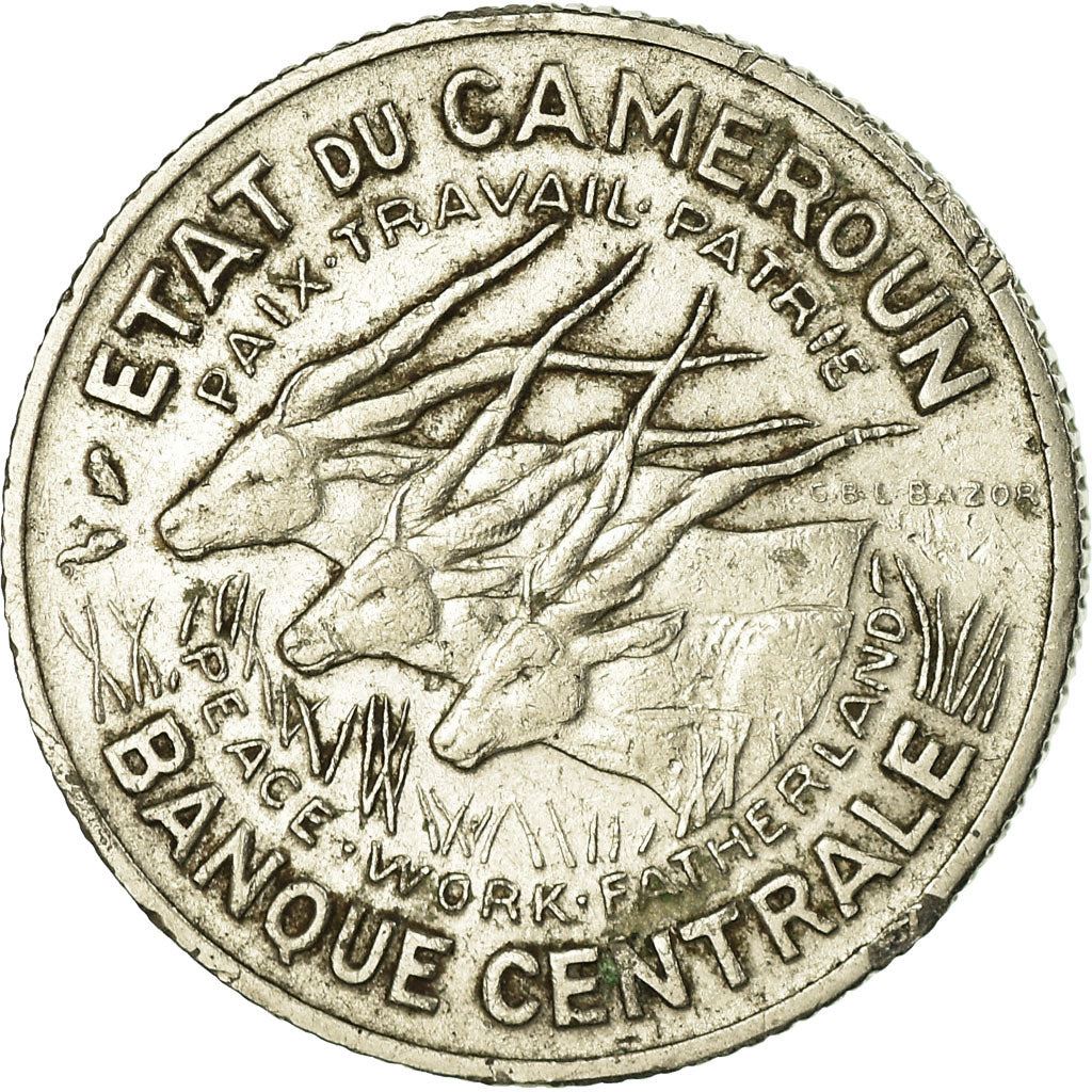 Cameroon | 100 Francs Coin | Giant Elands | Km:14 | 1966 - 1968