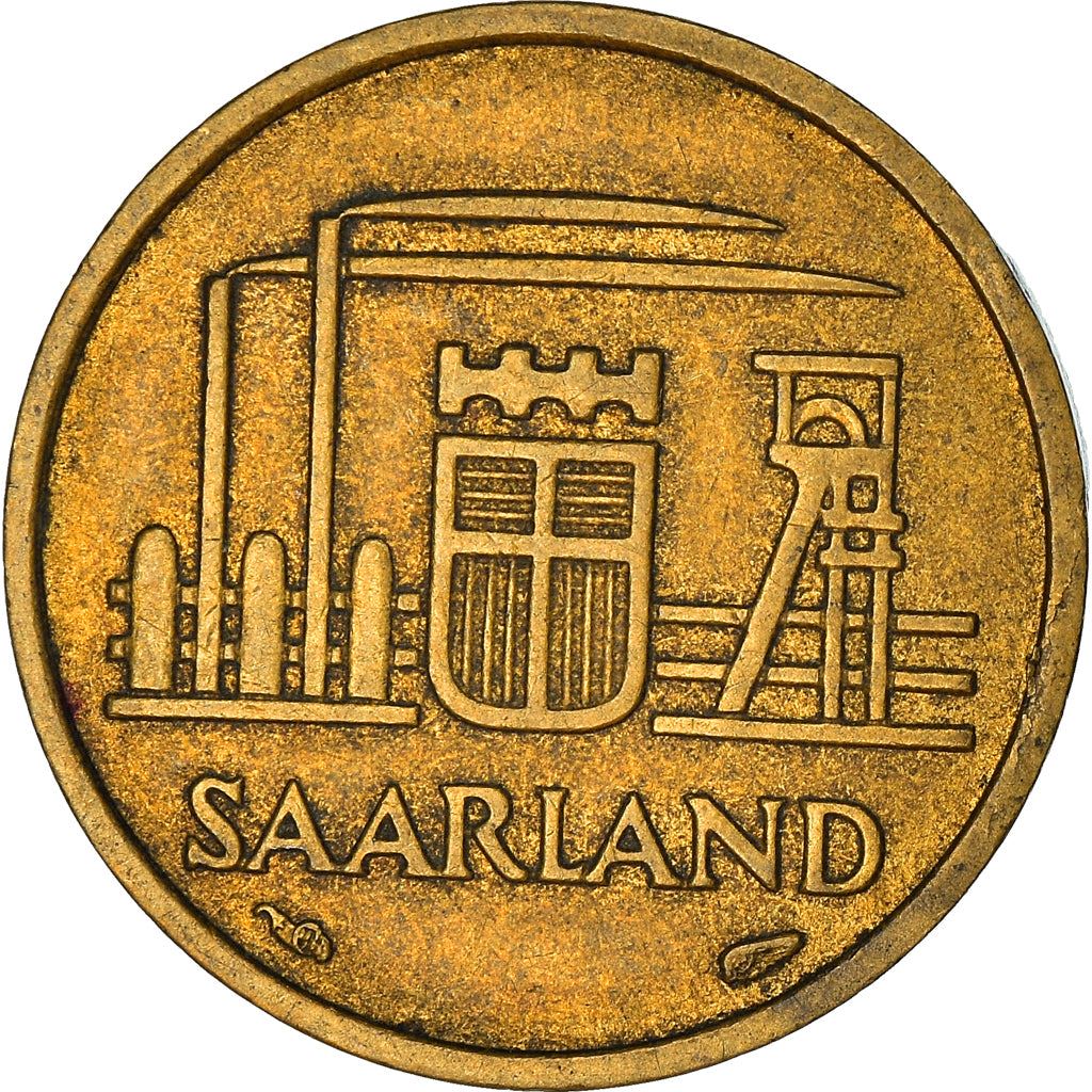 ألمانيا › سار | عملة 10 فرانك | مشهد صناعي | رقم كتالوج: 1 | 1954