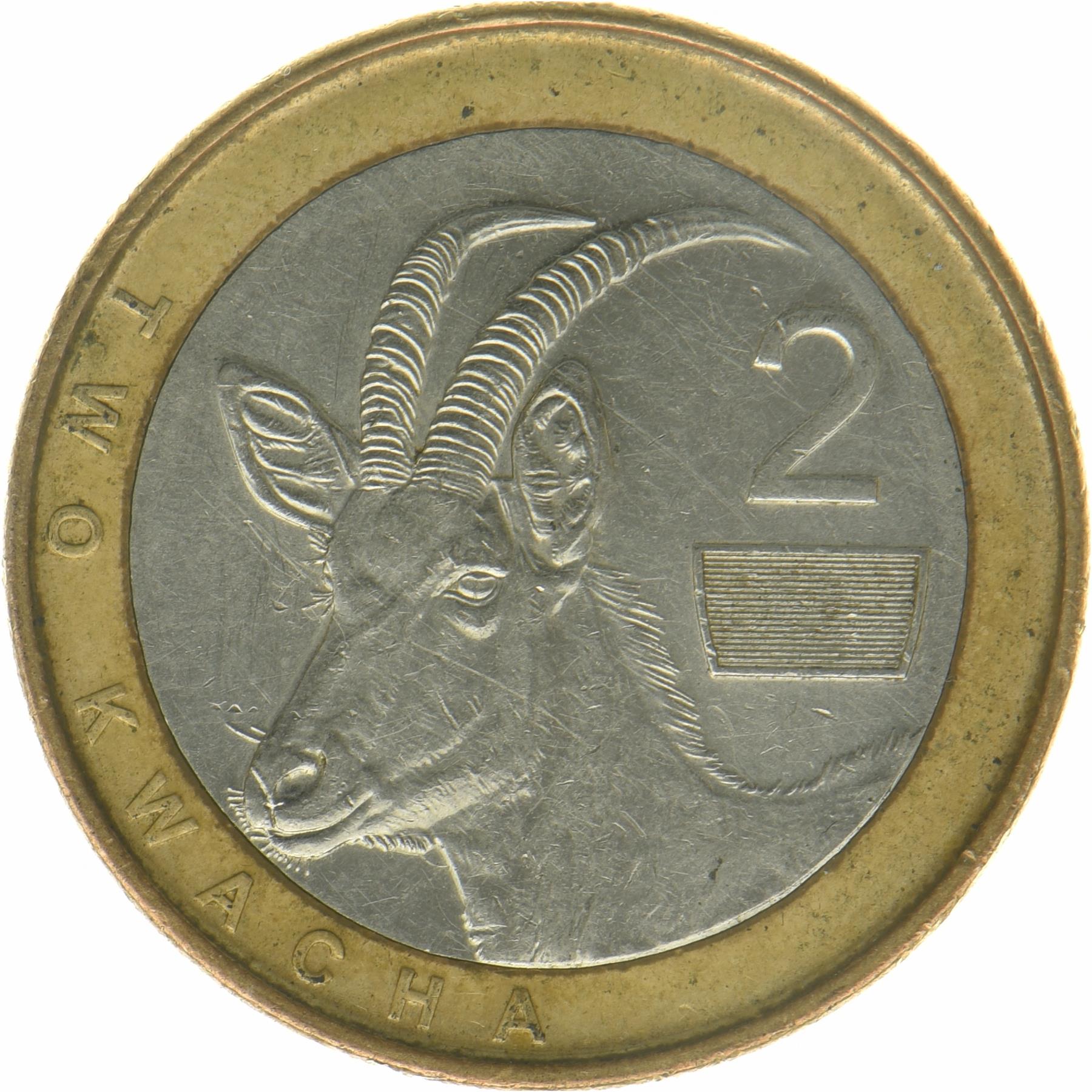 Zambia | 2 Kwacha Coin | Roan Antelope | 2024 - 2025