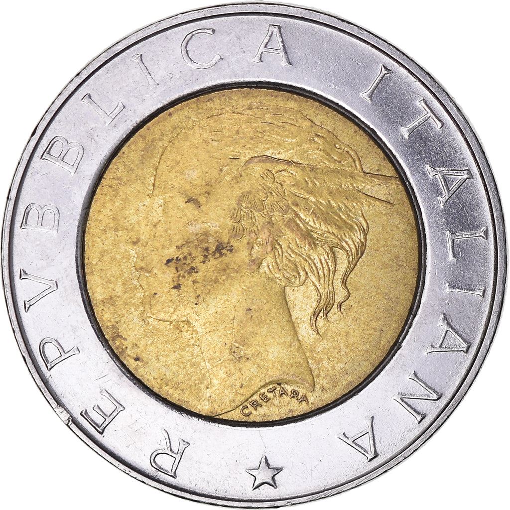 Italy | 500 Lire Coin | Parliament Elections | Km:203 | 1999
