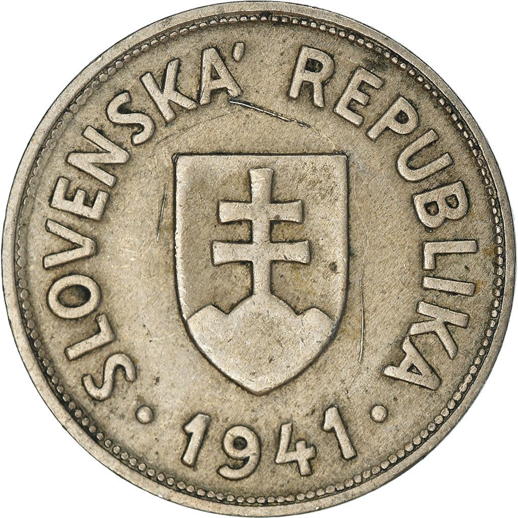 Slovakia 50 Halierov Coin | Plow | KM5 | 1940 - 1941